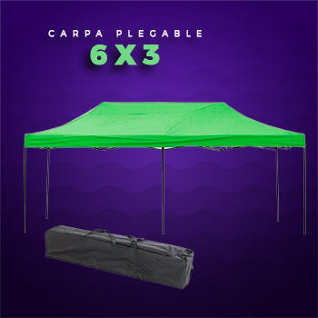 Kebon Carpa / Gazebo 3X6 Mt Impermeable Carpa Plegable Para Ferias Y  Mercados Color Verde