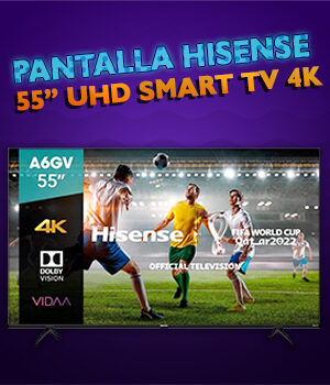 Pantalla LED Hisense 55″ Ultra HD 4K Smart TV 55A6GV